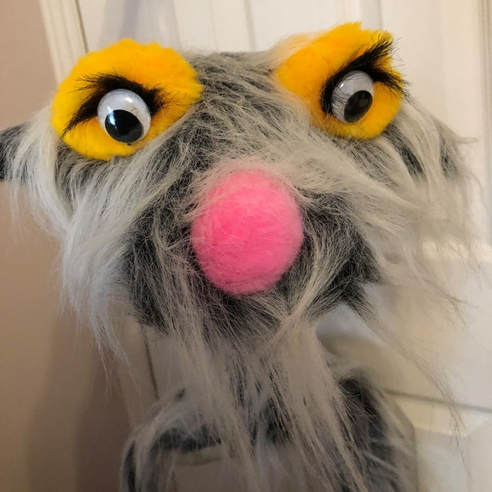 Vintage Plush Creature Marionette Puppets